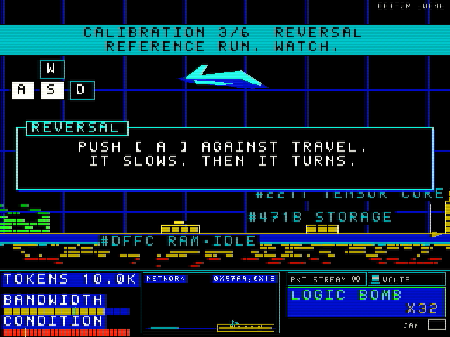 Calibration reversal lesson over a live island: PUSH A AGAINST TRAVEL. IT SLOWS. THEN IT TURNS.